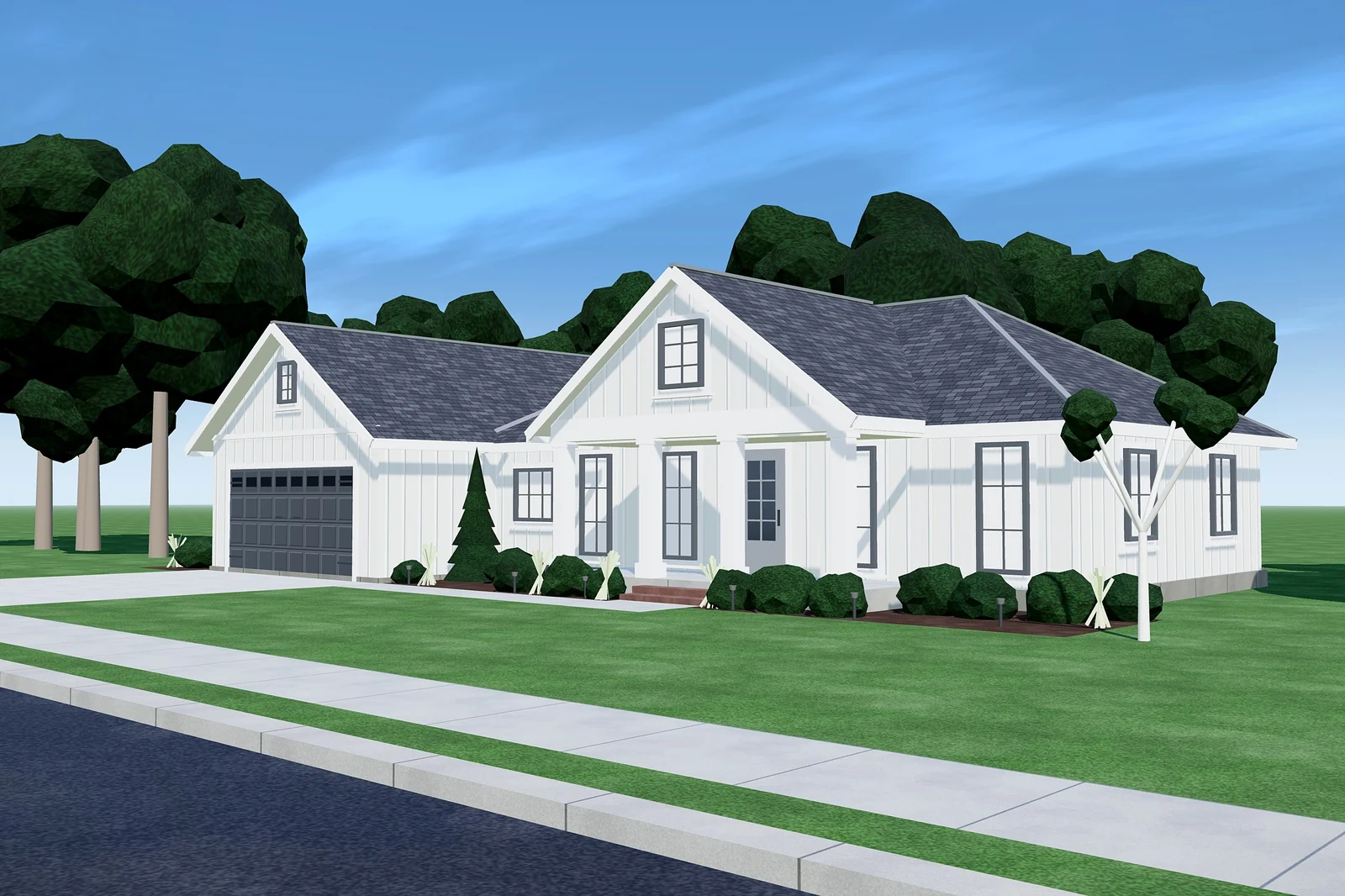 Image from the “Farmhouse-style family home” project