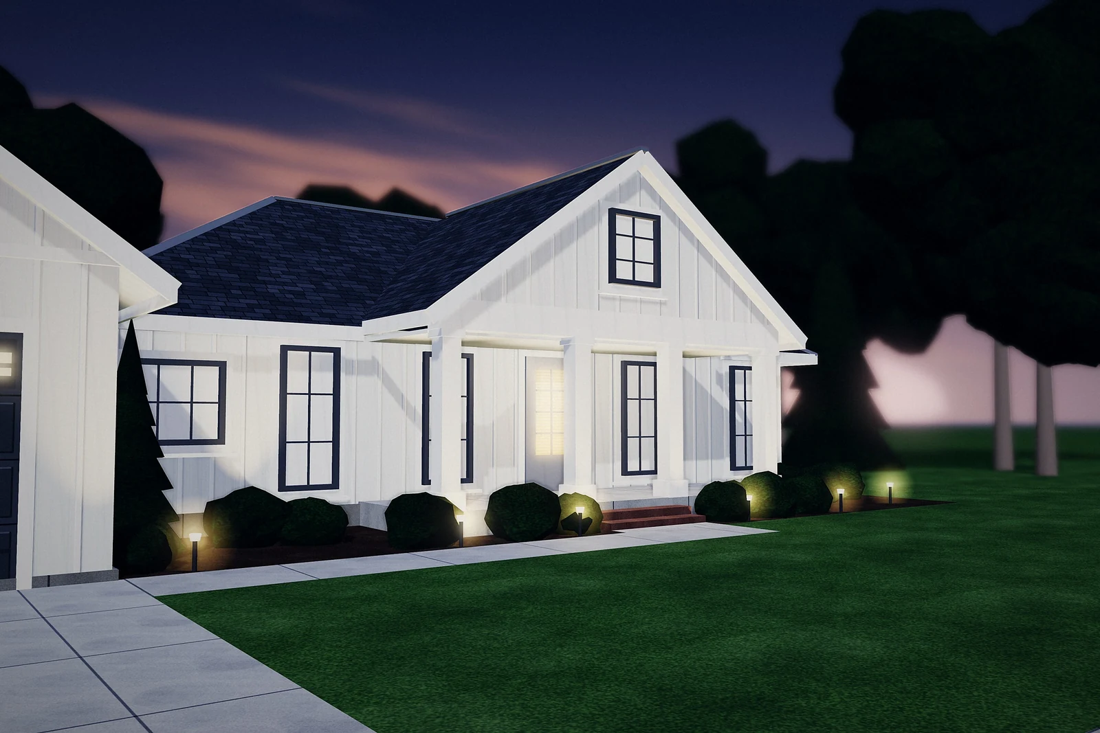 Image from the “Farmhouse-style family home” project